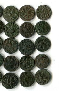 Полушки.ВРПушки.35 монет