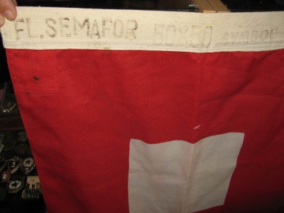 Флажек ВМФ. И сигнальный флаг.