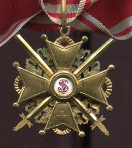Станислав 2 степени с мечами. Бронза. Эдуард.