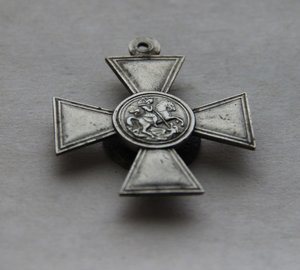 Георгиевский крест пр-ва Д. Кучкина, белый металл без номера