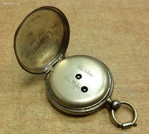 Часы 1898-1901 год внутри крышки Череп и кости