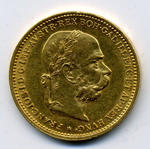 20 корон 1898 г. 6,78 гр.