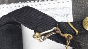 Ремень морской ВМФ Украины с одним подвесом для кортика