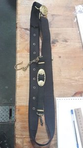 Ремень морской ВМФ Украины с одним подвесом для кортика