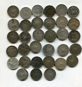 Полтинники-233 шт.