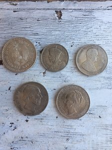 5 монет серебро одним лотом