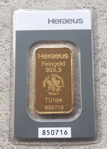 “Золотая унция» 31,1 Слиток унцовый. Люкс.