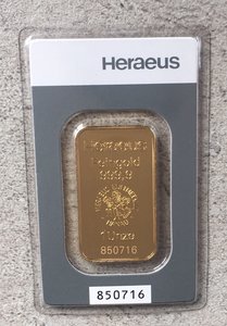 “Золотая унция» 31,1 Слиток унцовый. Люкс.