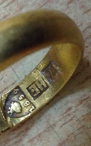 Кольцо золотое 1859 года Москва -94 проба...