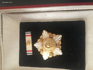 Орден республики 1ст с рубинами в коробке