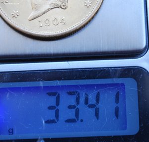 20 долларов 1904 г, золото, 33.41 гр