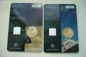 2 евро 2017 Андора в блистере