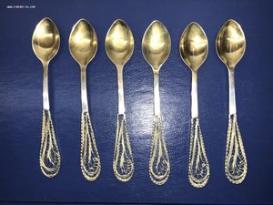 ЛОТ 01. Серебряные Ложки 6шт. 875 проба. Общий вес - 69гр.