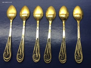 ЛОТ 01. Серебряные Ложки 6шт. 875 проба. Общий вес - 69гр.