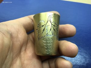 ЛОТ 04. Серебряные стопки КОМПЛЕКТ 6шт., 875, Всего: 153гр.