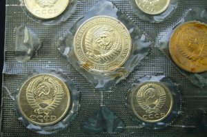 Набор монет СССР мяг - 1975