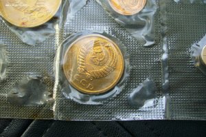 Набор монет СССР мяг - 1975