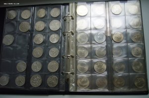 Альбом монет чехословакия - серебро - 10,25,50,100,500 крон