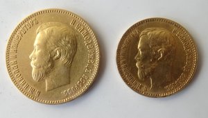 10 р.и 5 р.1902 г.,продажа монет