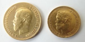 10 р.и 5 р.1902 г.,продажа монет