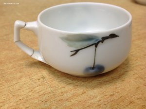 6 чашек с блюдцем Rosenthal Donatello Синяя вишня