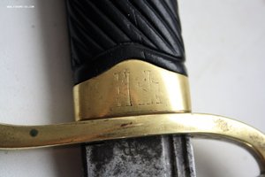 Шашка офицерская обр.1881 г. Редкое травление ЗОФ