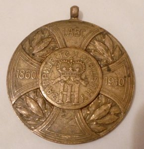 Медаль "Золотого юбилея 1910 года". Черногория.