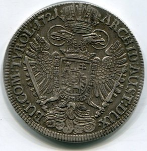 Талер 1721. Карл VI