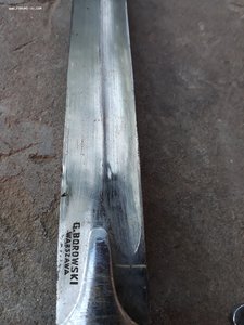 Польша сабля офицерская 20-е? травление и девиз.