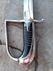 Польша сабля офицерская 20-е? травление и девиз.