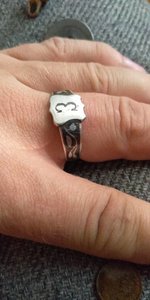 Интересный перстень.. 3я рота или 3ий класс? Серебро 84