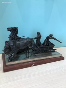 Композиция «Русская тройка на льду» А.М Вольфъ!!!
