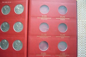 Альбом юб монет СССР /50 лет + 3-5 руб СССР/