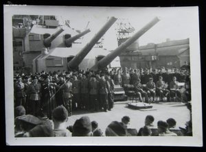 Казаки РОА на Германском крейсере "Принц Ойген".