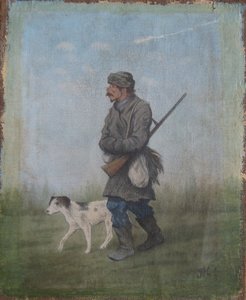 Охотник с собакой