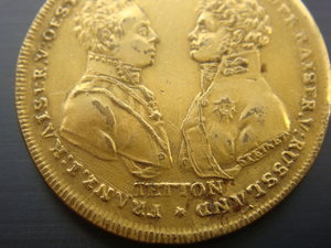 В ПАМЯТЬ БИТВЫ ПРИ ЛЕЙПЦИГЕ. 1813 Г.-золот