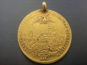 В ПАМЯТЬ БИТВЫ ПРИ ЛЕЙПЦИГЕ. 1813 Г.-золот