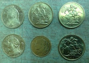8 золотых монетъ