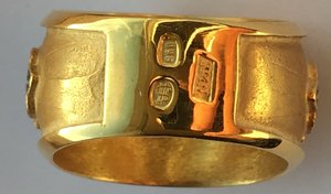 Кольцо Серебро,позолота,эмаль.