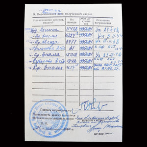 Портсигар и лот документов контр-адмирала Колчина П.И.