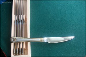 Набор ножей №1 в упаковке SwissGold орлы серебр позолота