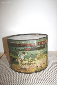Банка жестяная редкая Жорж Борман Жар птица Конек Горбунок