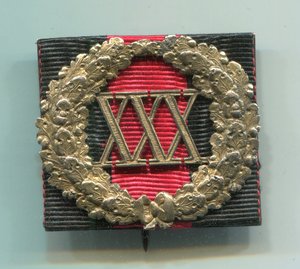 Знак отличия за 30 лет беспорочной службы.