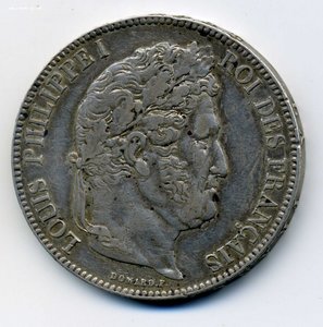 Франция, 5фр. Луи Филипп 1842-(В) Руан