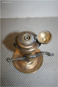 Подсвечник масляный бронза