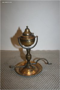 Подсвечник масляный бронза