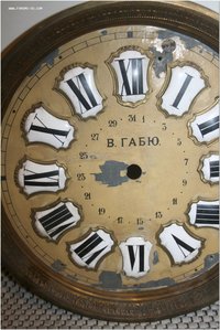 Циферблат для настенных часов В. ГАБЮ цифры эмаль