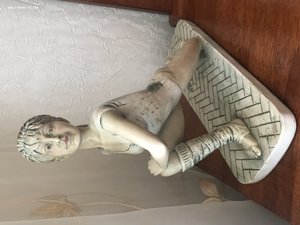 Большая статуэтка - гимнастка - 1950-60гг...