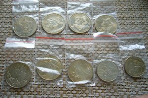 Украина - 5 + 2 гривны 2013,2014,2015 гг