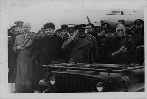 Молотов,Рузвельт,Черчиль. Симферополь,1945 год.